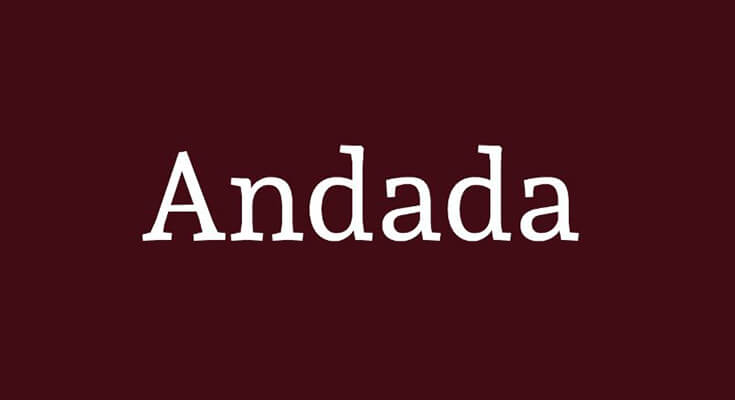 Andada Font Family Free Download