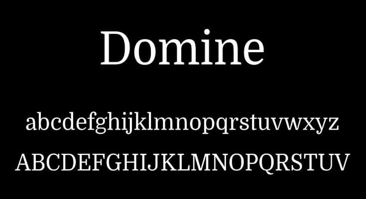 Domine Font Free Download