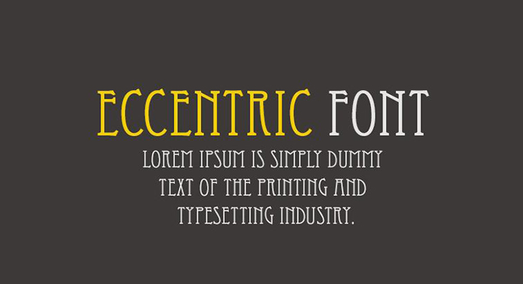 Eccentric Font Family Free Download