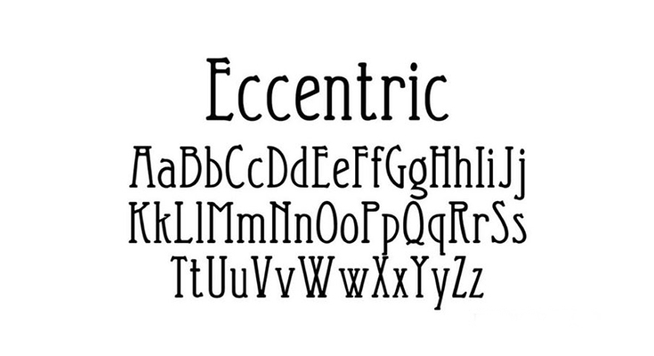 Eccentric Font Free Download