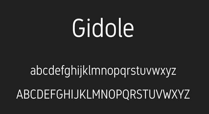 Gidole Font Free Download