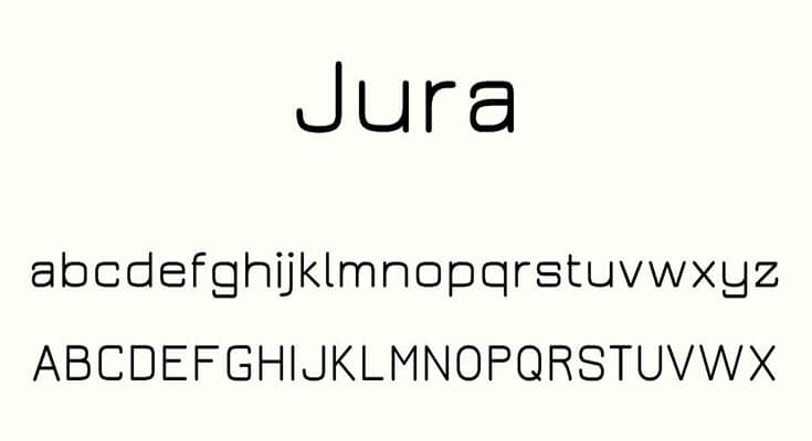Jura Font Free Download