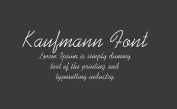 Kaufmann Font Family Free Download