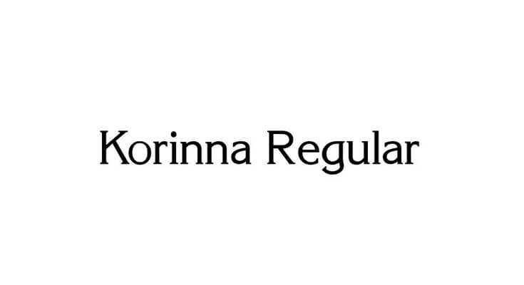 Korinna Font Family Free Download