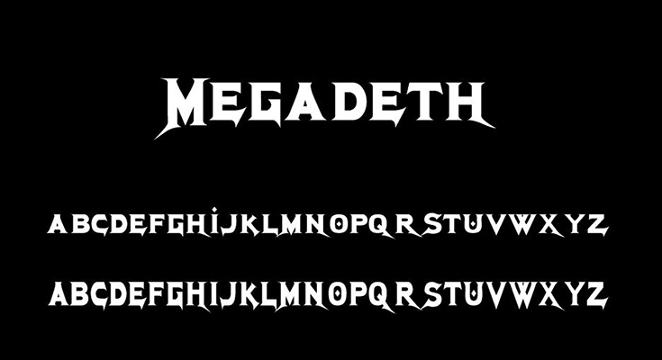 Megadeth Font Free Download