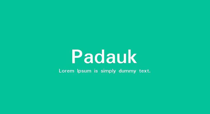 Padauk Font Free Download