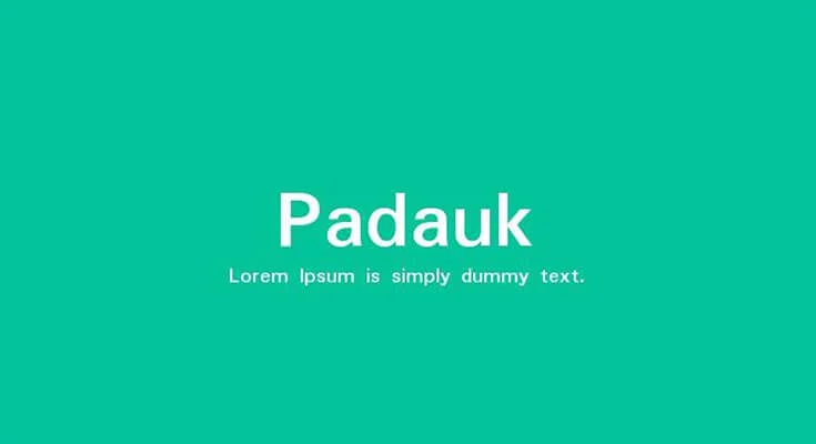 Padauk Font Free Download
