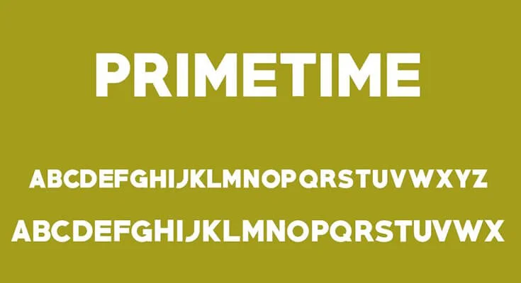 Primetime Font Free Download
