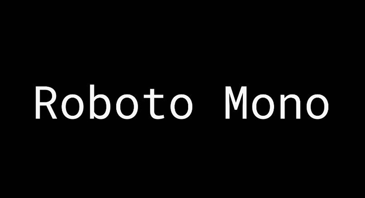 Roboto Mono Font Family Free Download