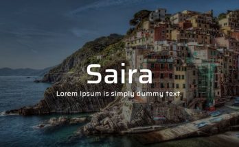 Saira Font Family Free Download