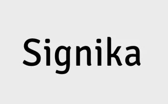Signika Font Family Free Download