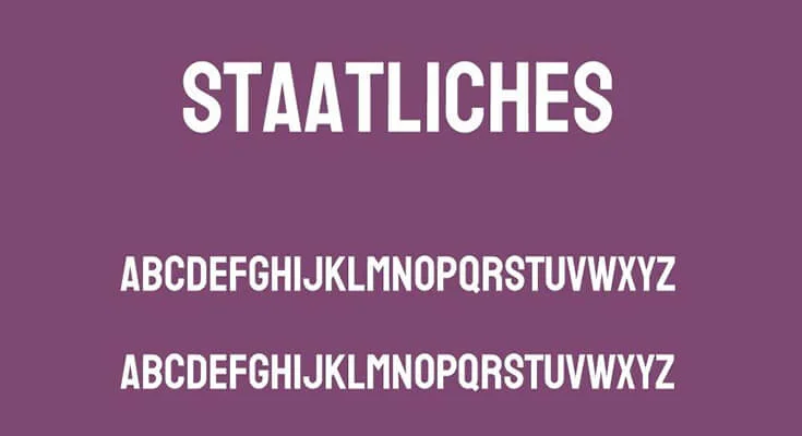 Staatliches Font Free Download