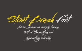 Streetbrush Font Family Free Download