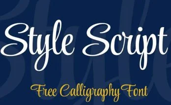 Style Script Font Family Free Download