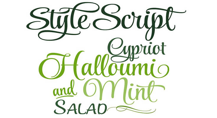 Style Script Font Free Download