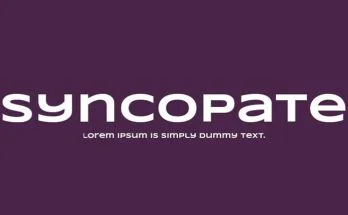 Syncopate Font Family Free Download