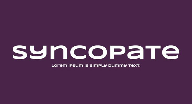 Syncopate Font Family Free Download