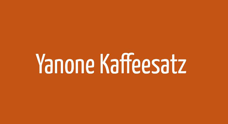 Yanone Kaffeesatz Font Family Free Download