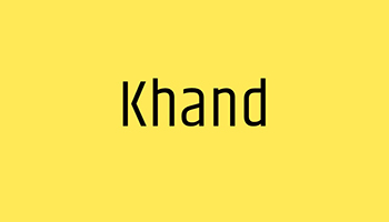 khand font