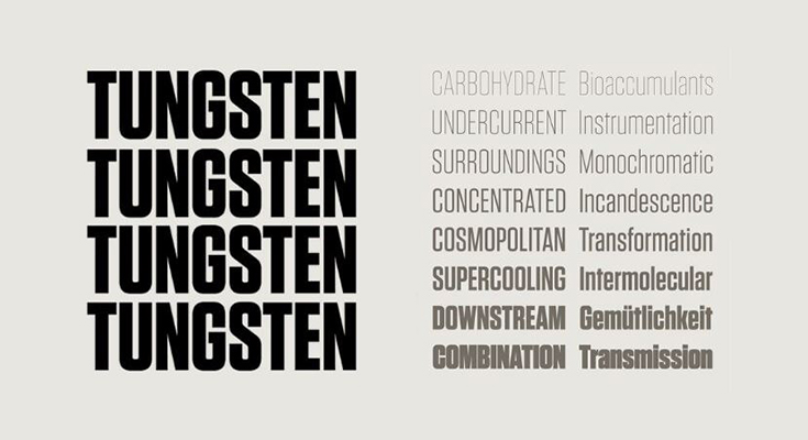 Tungsten Font Family Download