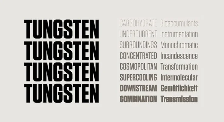 Tungsten Font Family Download
