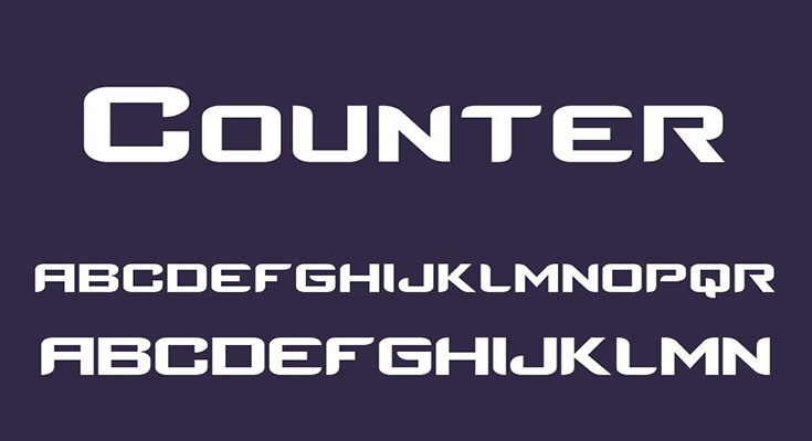 Counter-Strike Font Free Download