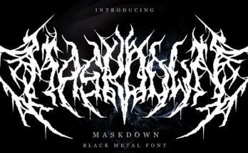 Maskdown Font Family Free Download