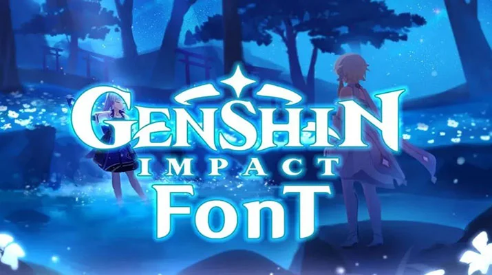 Genshin Impact Logo Font Free Download
