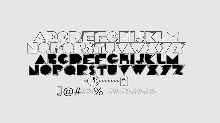 Pac-Man Font Family Download