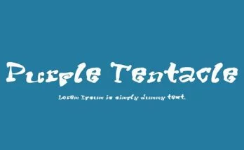 Purple Tentacle Font Family Free Download